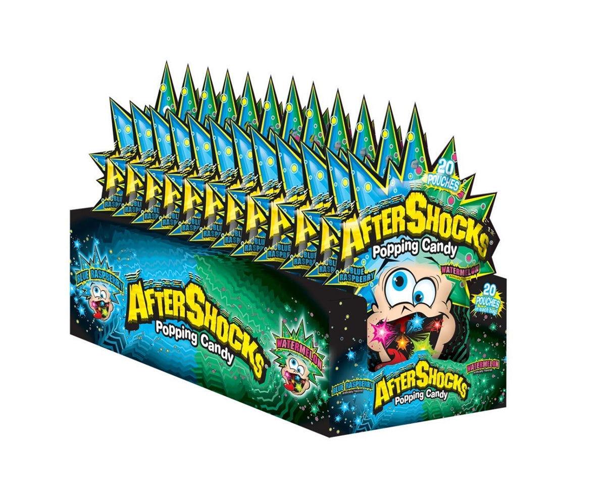 After Shocks Blue Raspberry  and Watermelon Popping Candy - CandyFavorites