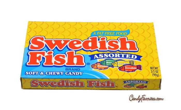 Assorted Swedish Fish Soft & Chewy Candy 3.5 Ounce Box - CandyFavorites