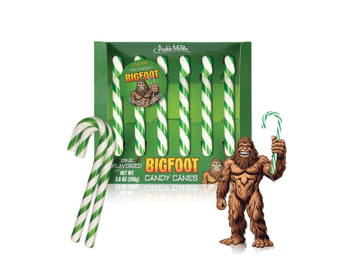 Bigfoot Pine Flavored Candy Canes 6 Count Box - CandyFavorites