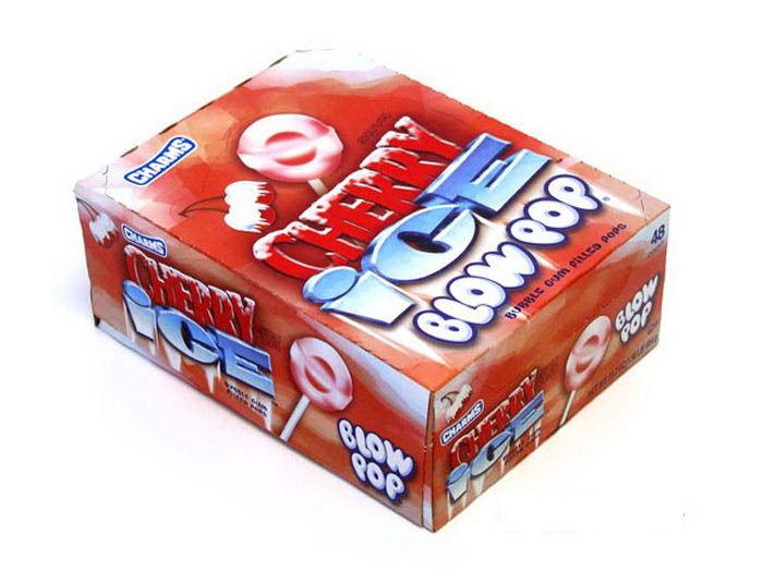 Charms Cherry Ice Blow Pops Cherry - CandyFavorites