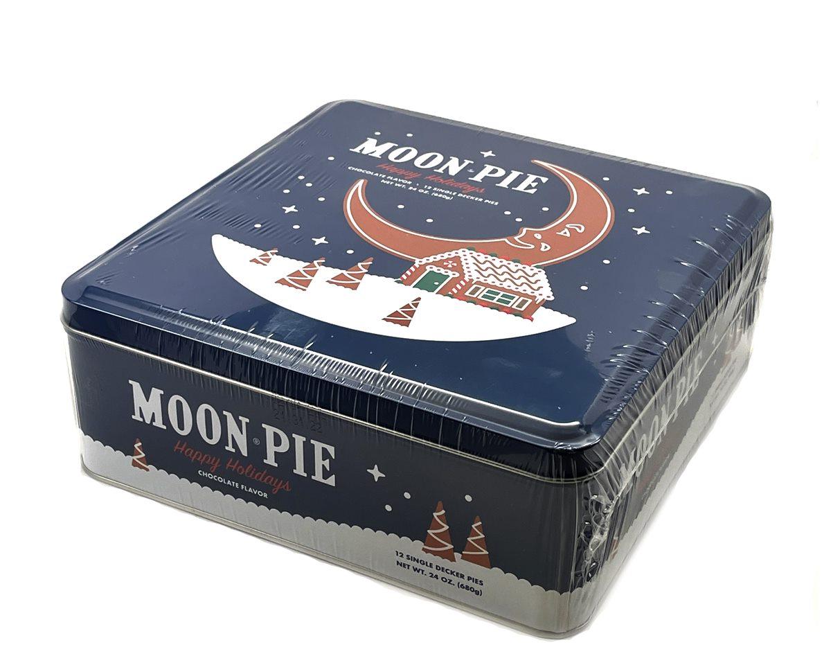Chattanooga Xmas Chocolate Moon Pie Collector's Tin - CandyFavorites
