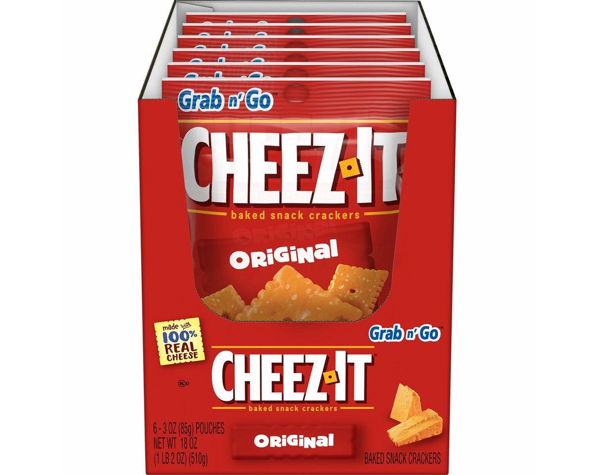 Cheez-It Original Grab n' Go Baked Snack Crackers Bags - CandyFavorites