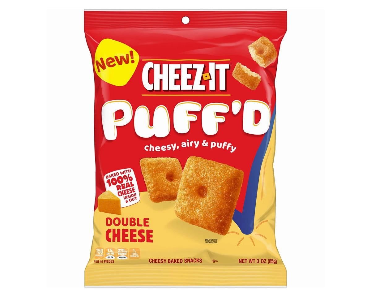 Cheez-It Puff'd Cheddar Cheesy Baked Snacks 3 oz. Bags - CandyFavorites