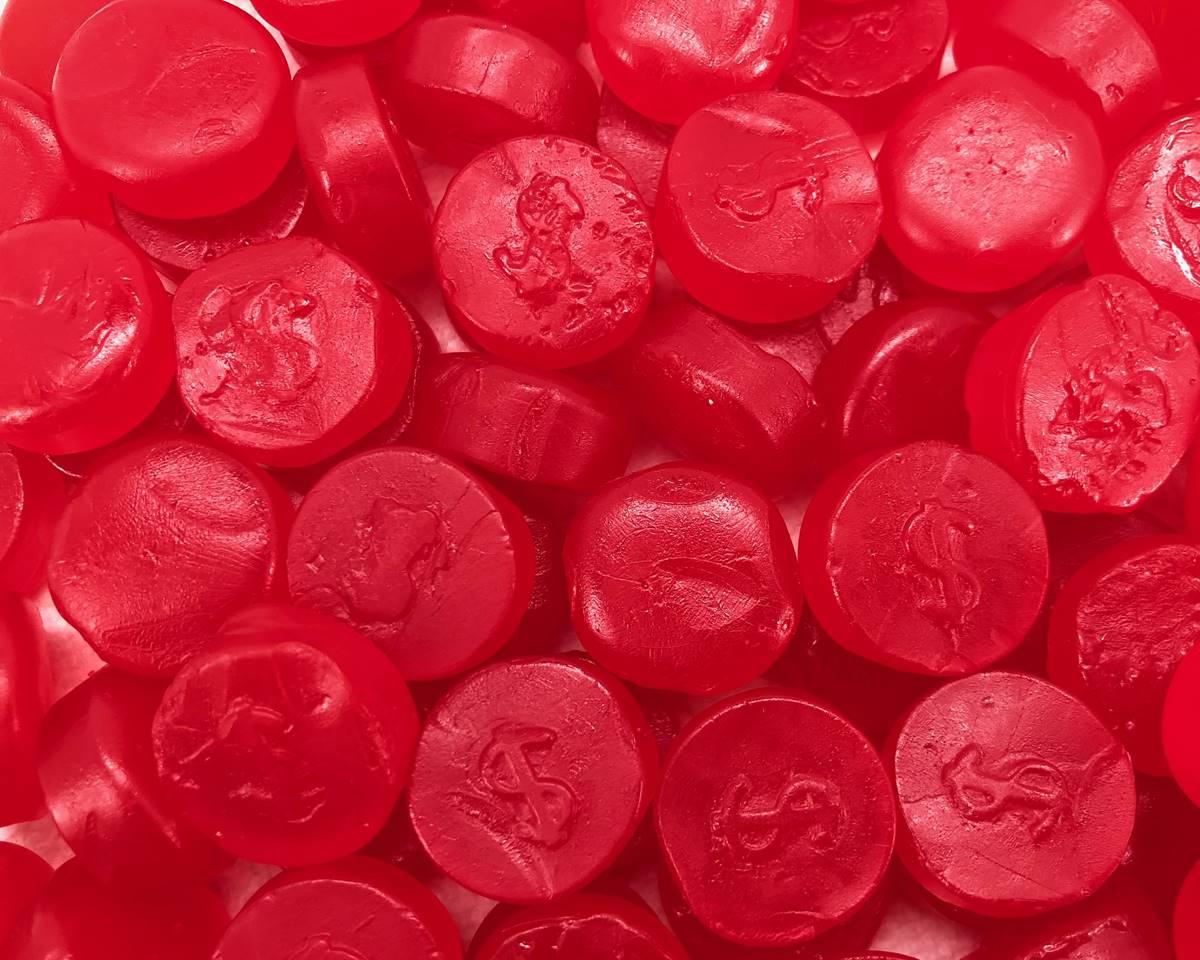 Cherry Red Dollars - CandyFavorites