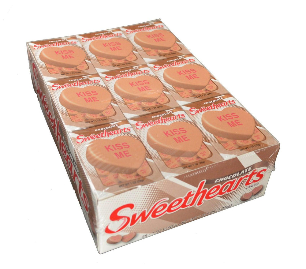 Chocolate Sweethearts Conversation Hearts Box - CandyFavorites