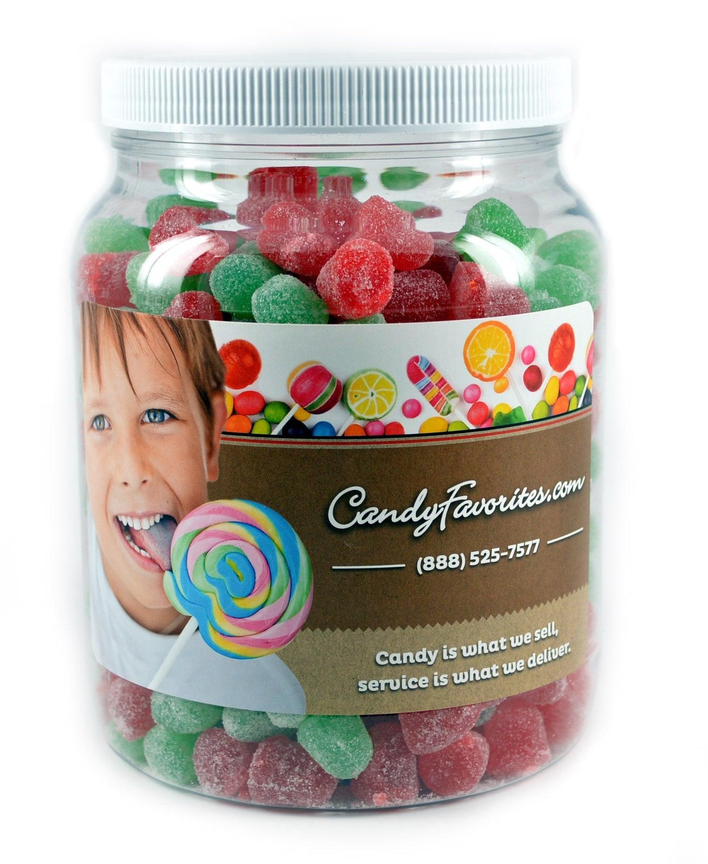 Christmas Spice Gum Drops Candy Jar - CandyFavorites