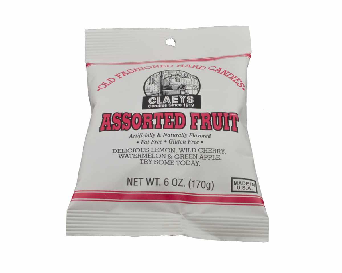 Claeys Assorted Fruit Old Fashioned Hard Candy Bags - CandyFavorites