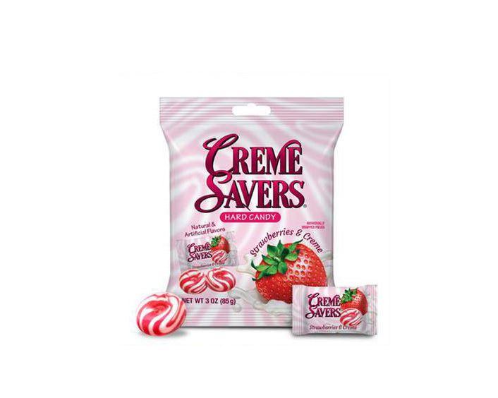 Creme Savers Strawberry & Creme Hard Candy 3 oz. Bags - CandyFavorites