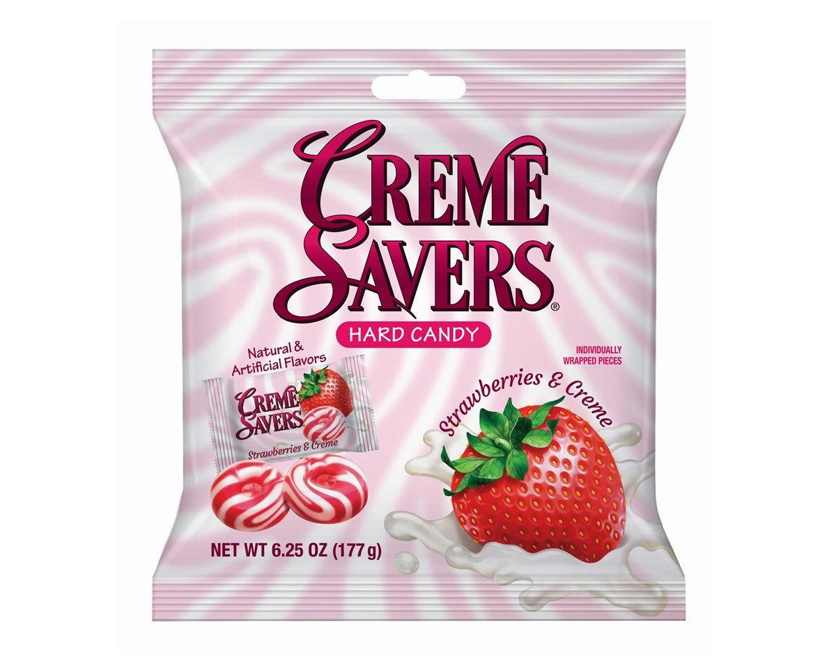 Creme Savers Strawberry & Creme Hard Candy 6.25 oz. Bags - CandyFavorites