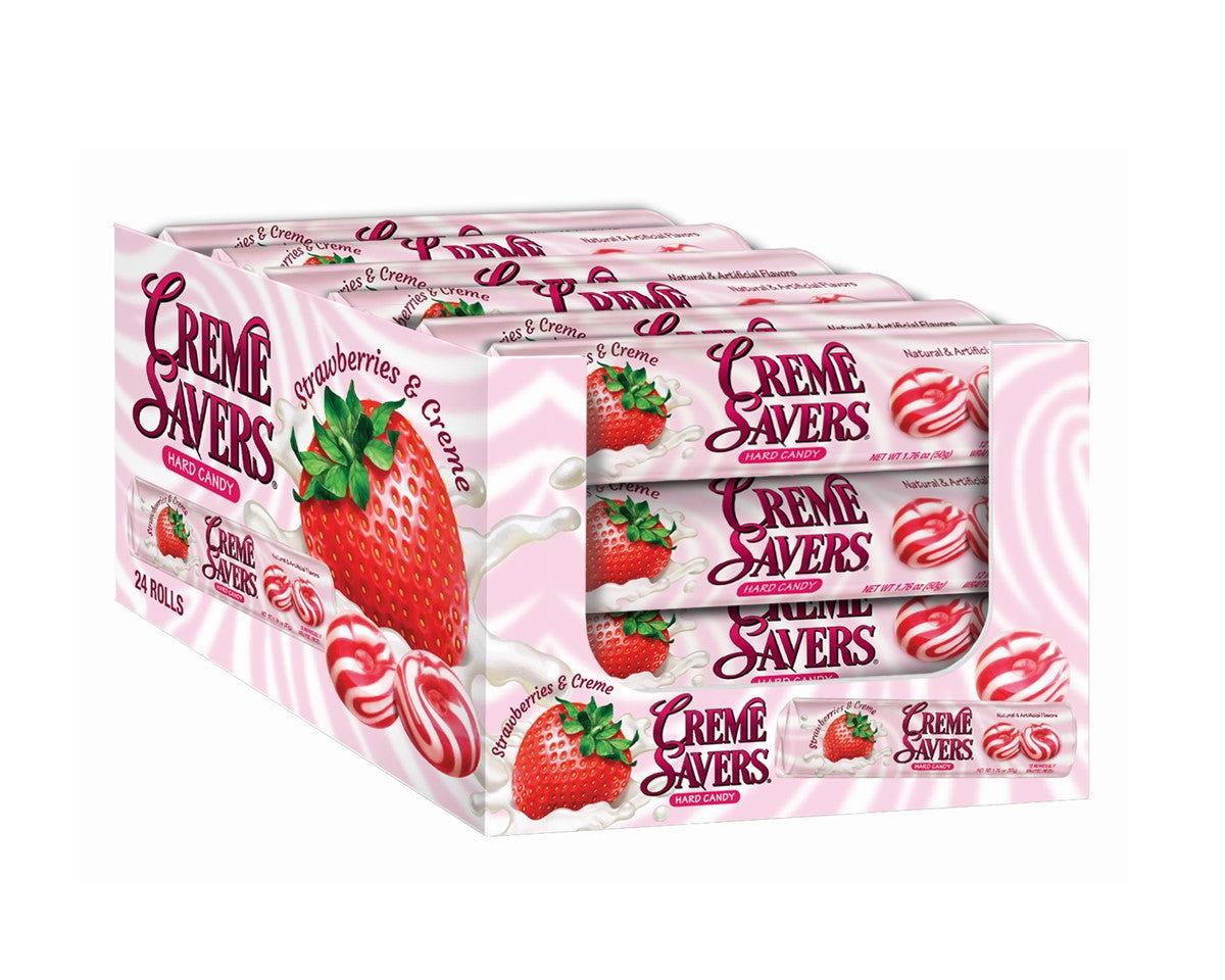 Creme Savers Strawberry & Creme Hard Candy Rolls - CandyFavorites