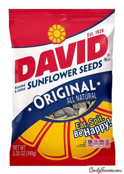 David Original Sunflower Seeds Bags - CandyFavorites