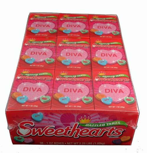 Dazzled Tart Sweethearts Conversation Hearts Box - CandyFavorites