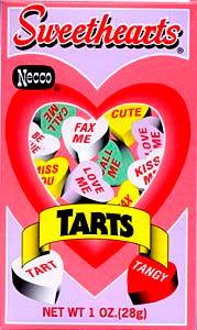 Dazzled Tart Sweethearts Conversation Hearts Box - CandyFavorites
