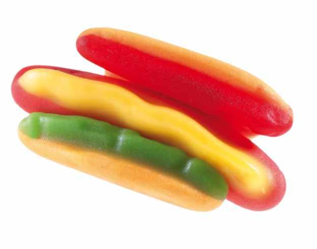 Gummi Hot Dogs - CandyFavorites