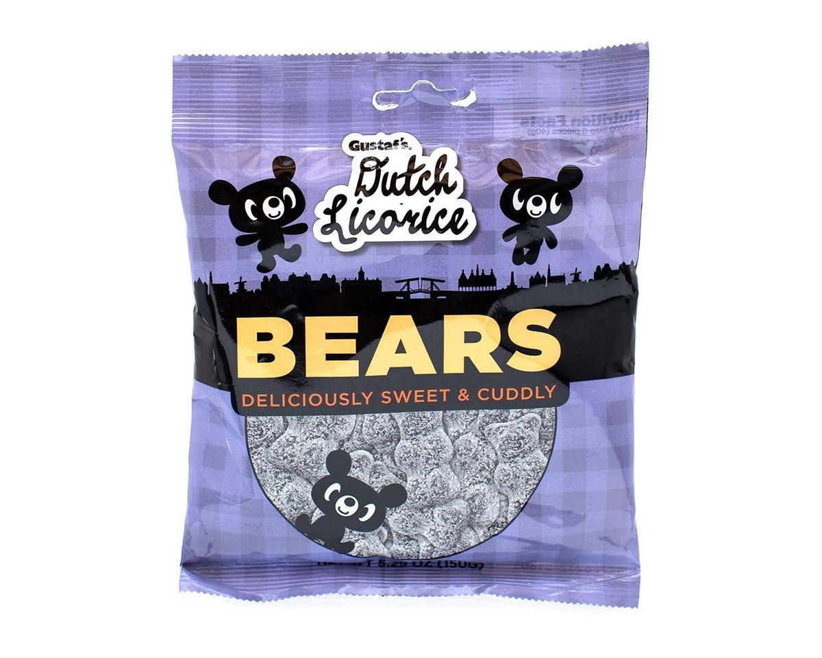 Gustaf's Dutch Licorice Sugared Anise Bears Bags - CandyFavorites