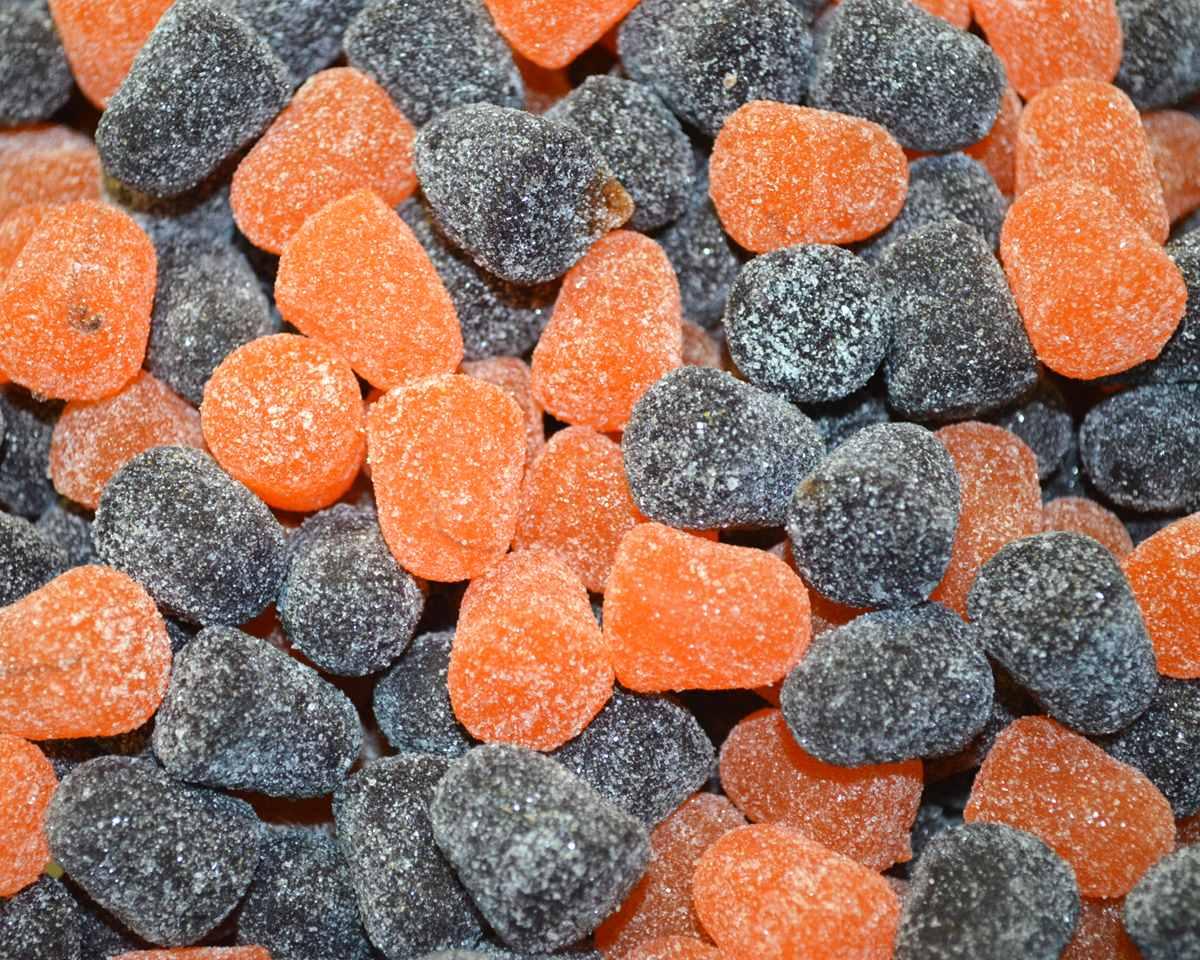 Halloween Orange and Black Spice Drops - CandyFavorites