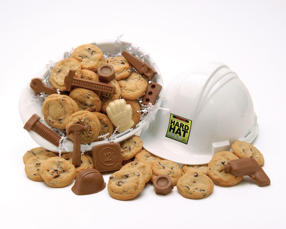 Hard Hat Chocolate and Cookie Gift - CandyFavorites