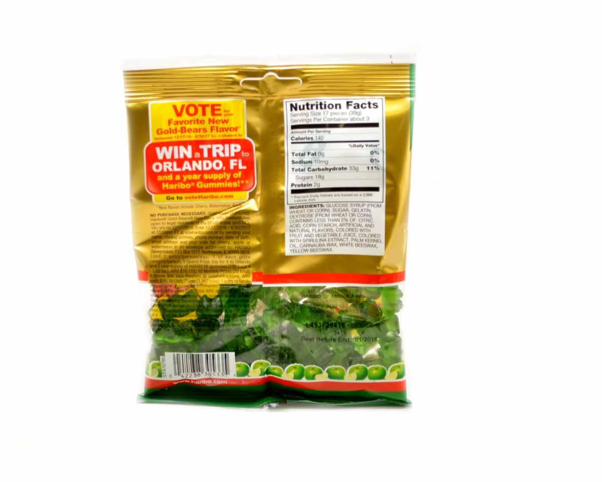 Haribo Limited Edition Gold Apple Gummi Bears - CandyFavorites
