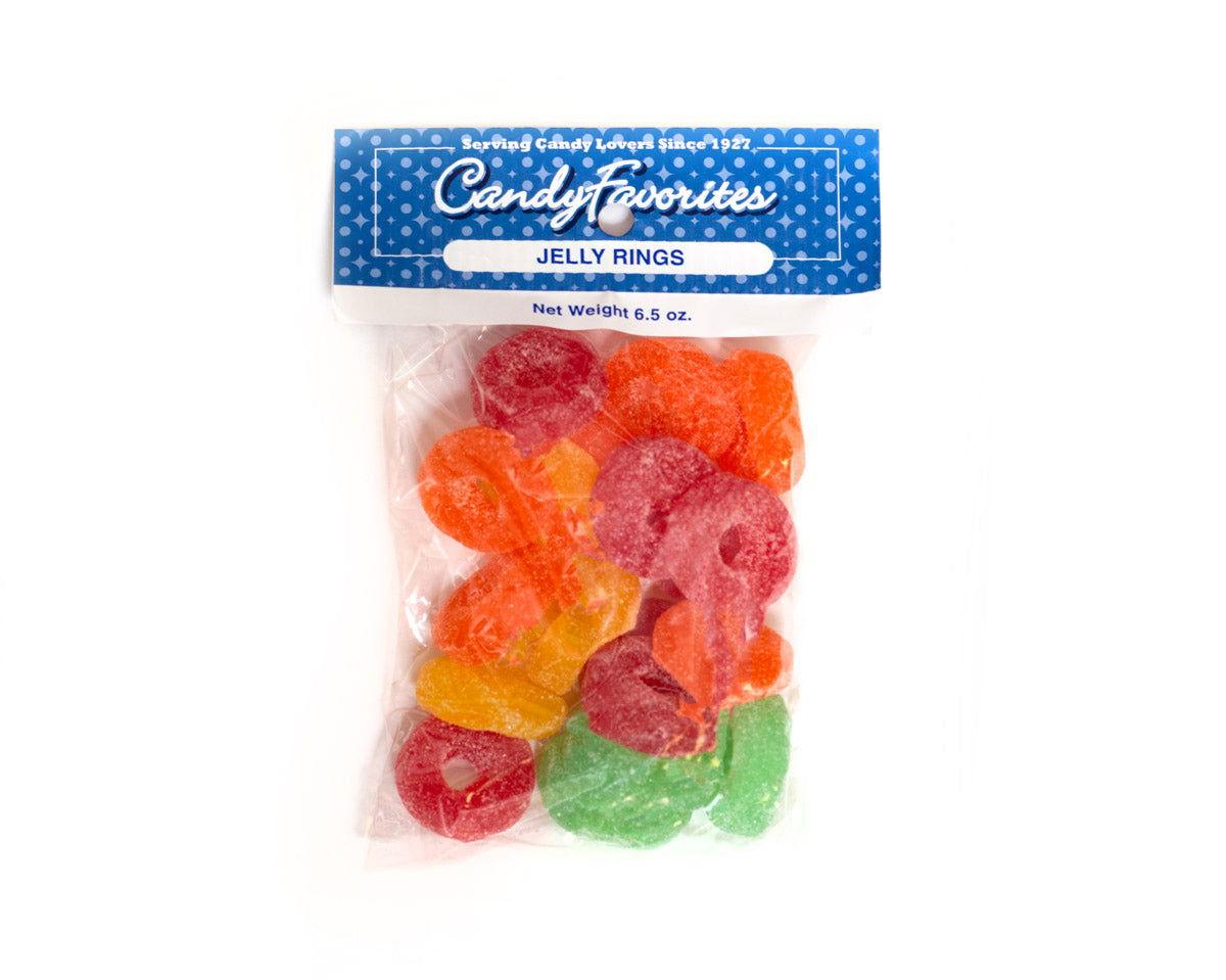 Jelly Rings 6.5 Ounce Peg Bags - CandyFavorites