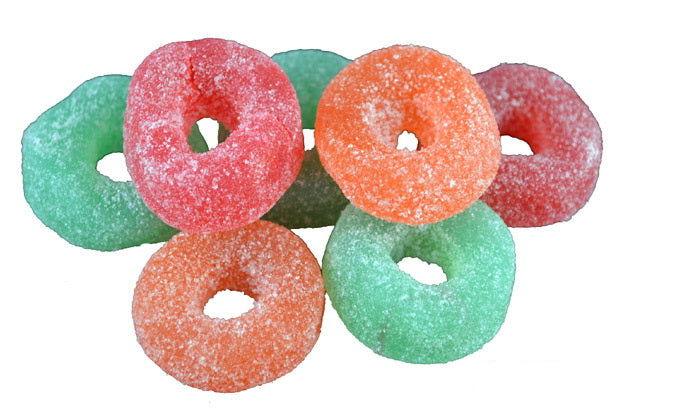 Jelly Rings 6.5 Ounce Peg Bags - CandyFavorites
