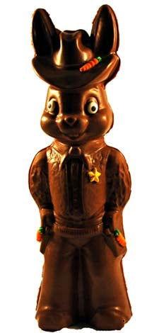 Jumbo Milk Chocolate Cowboy Bunny - CandyFavorites