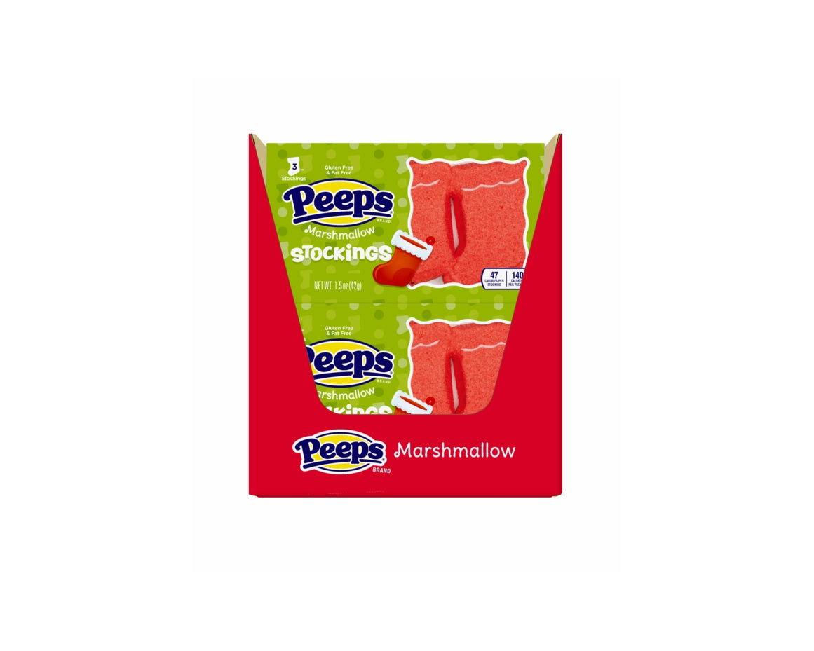 Marshmallow Peeps Christmas Stockings 3 Pack - CandyFavorites