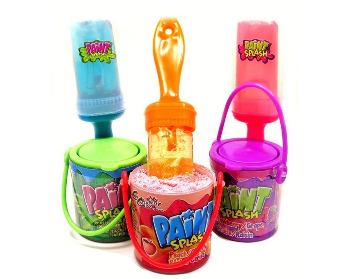 Paint Splash Lollipop with Sour Syrup Dip - CandyFavorites