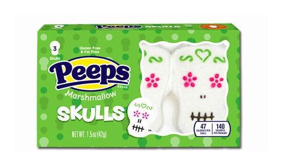 Peeps Marshmallow Skulls 1.5oz. 3 Pack - CandyFavorites