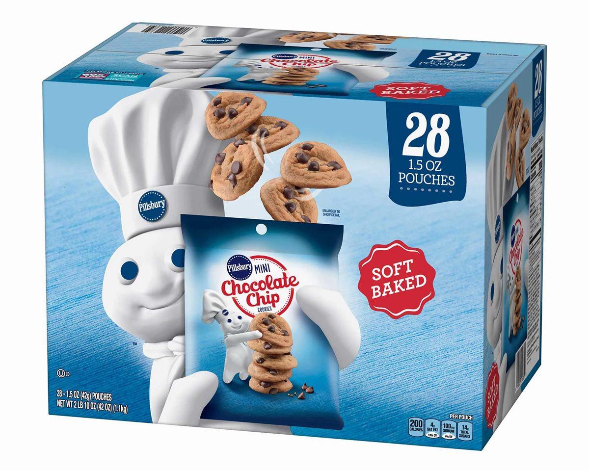 Pillsbury Soft Baked Mini Chocolate Chip Cookies 1.5 oz. Snack Packs - CandyFavorites
