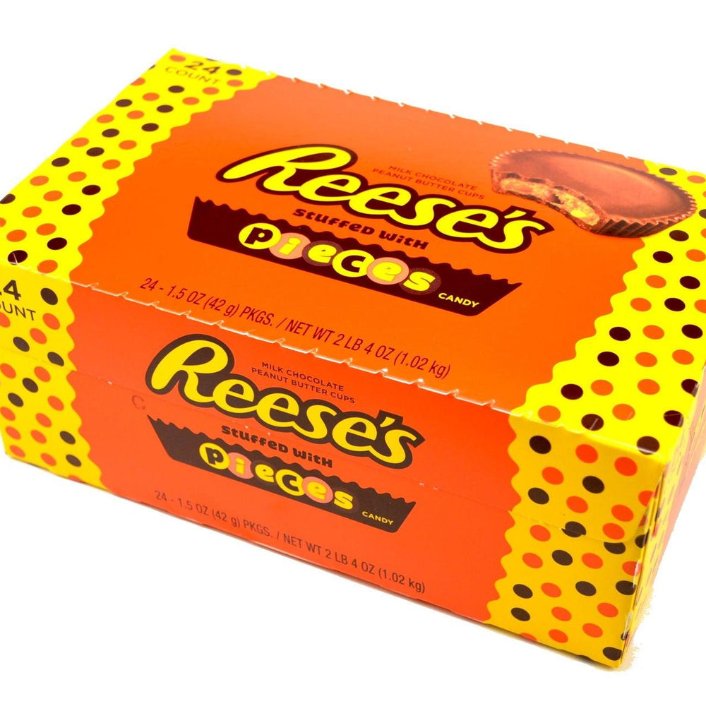 
                      
                        Reese's Peanut Butter Cups Filled with Reese's Pieces - CandyFavorites
                      
                    