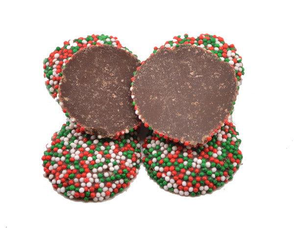 Semi Sweet Christmas Nonpareils - CandyFavorites