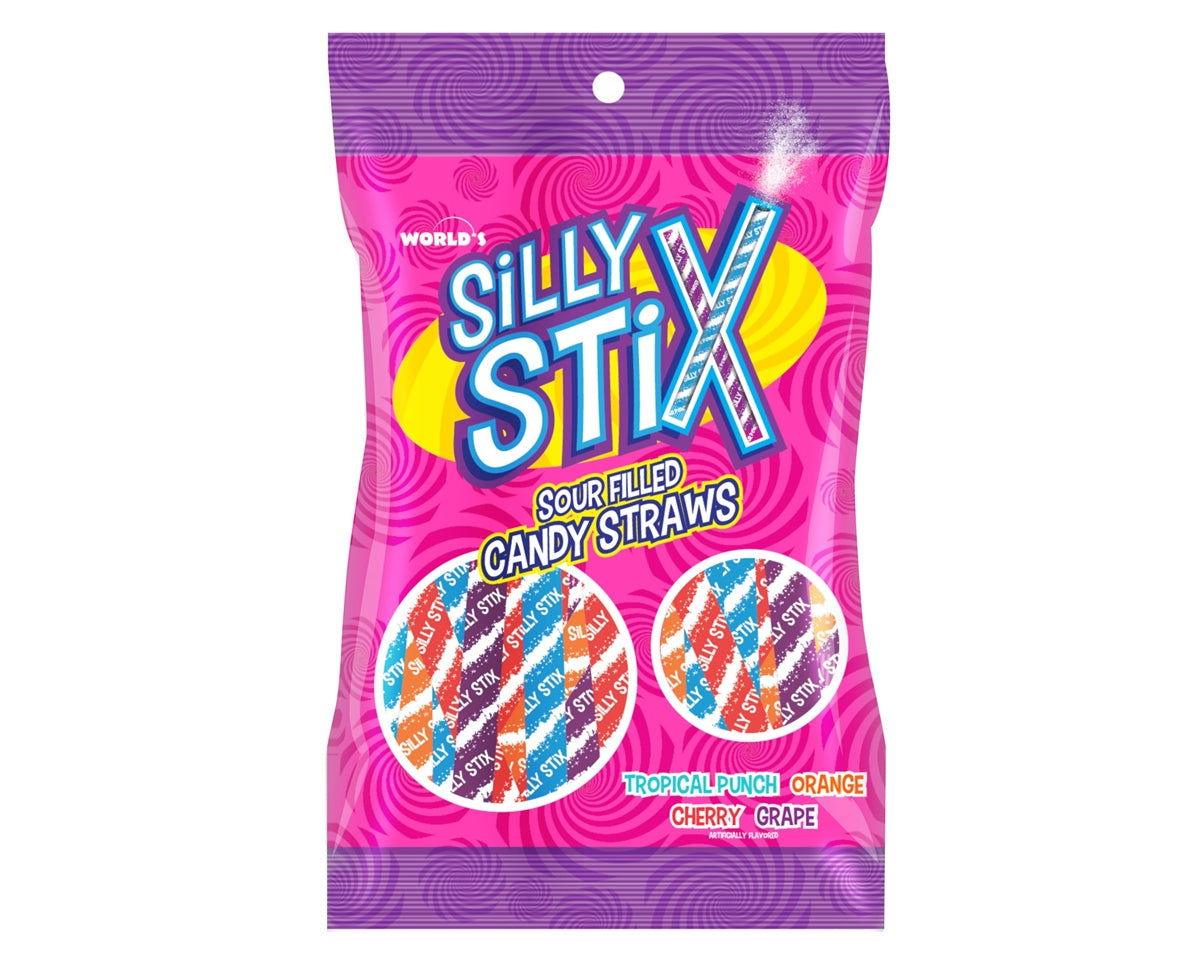 Silly Stix Sour Filled Candy Straws Bags - CandyFavorites