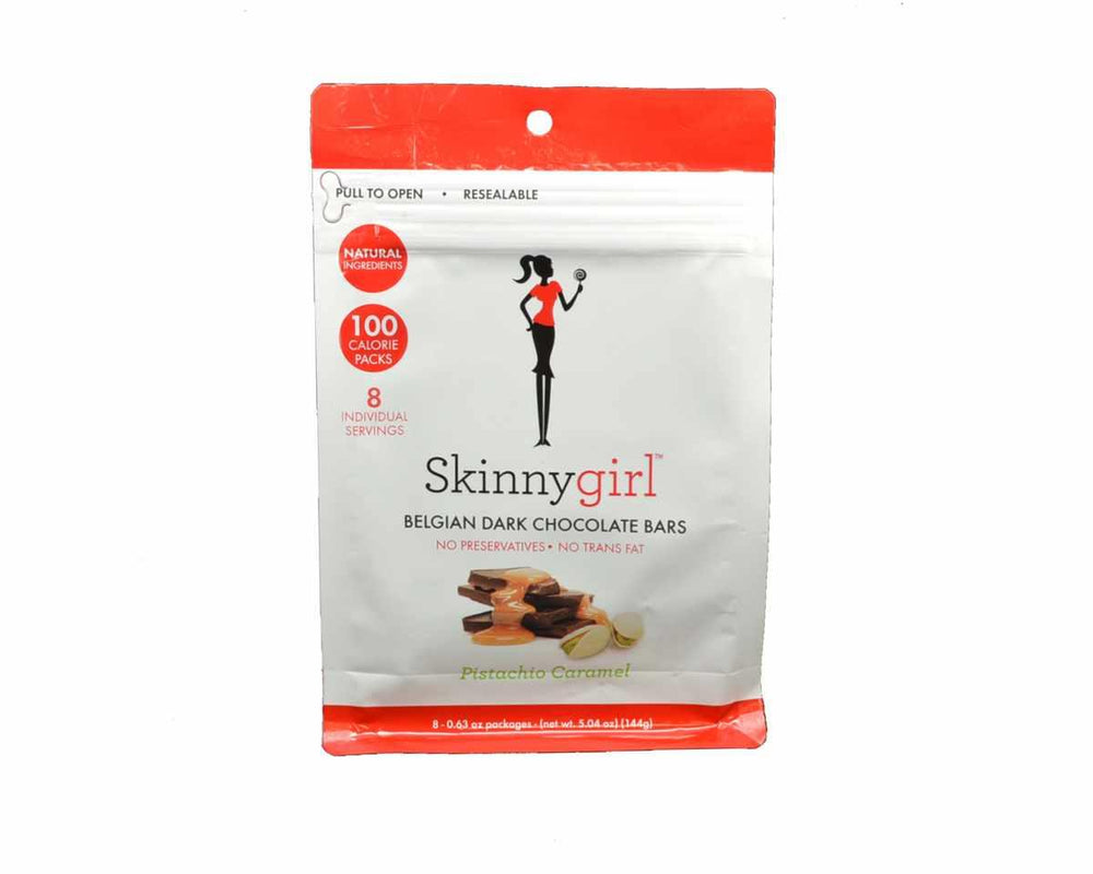 
                      
                        Skinnygirl Belgian Dark Chocolate with Pistachio Caramel Bars - CandyFavorites
                      
                    