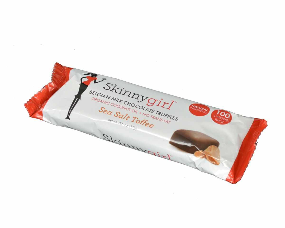 Skinnygirl Belgian Milk Chocolate Sea Salt Toffee Truffles Box - CandyFavorites