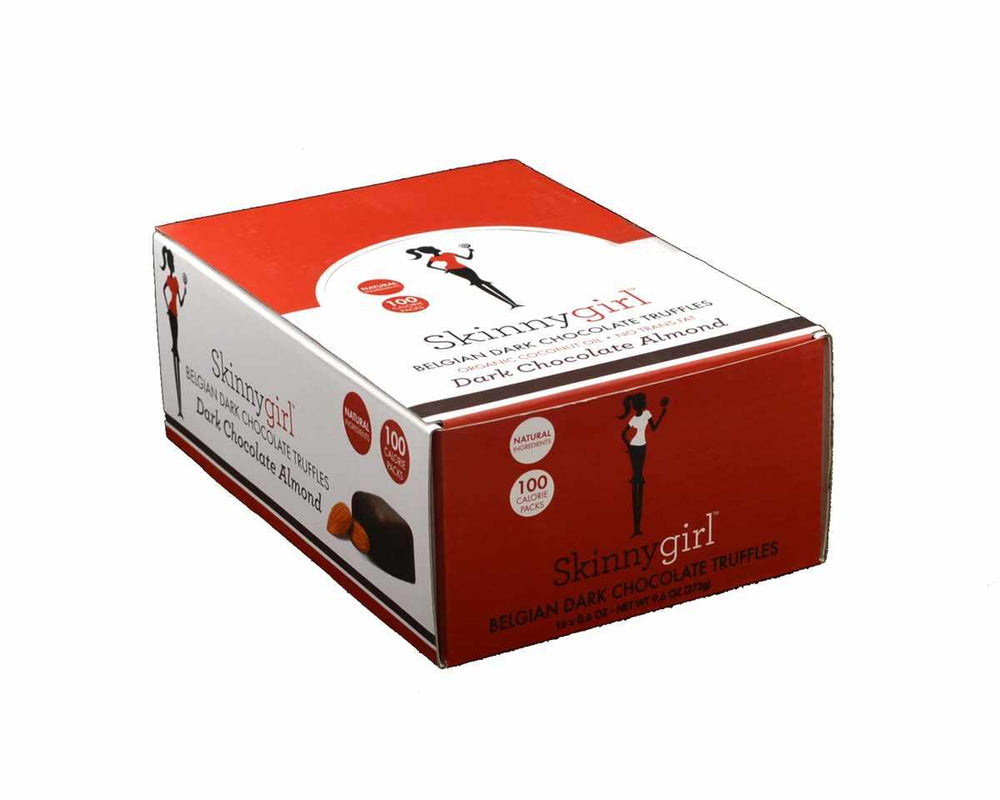 
                      
                        Skinnygirl Dark Chocolate Almond Truffles Box - CandyFavorites
                      
                    