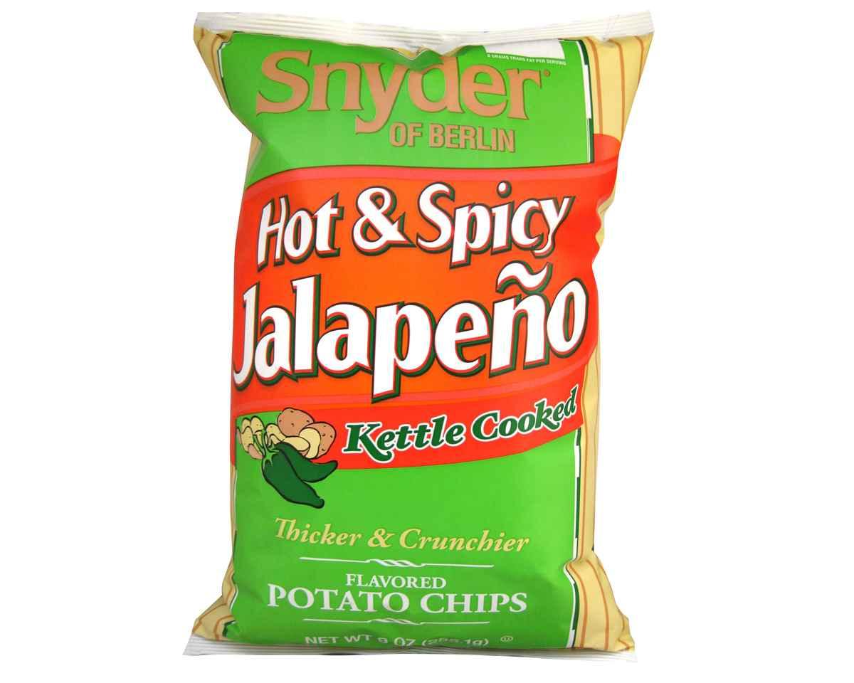 Snyder of Berlin Hot & Spicy Jalapeno Potato Chips 8 oz. Bag - CandyFavorites