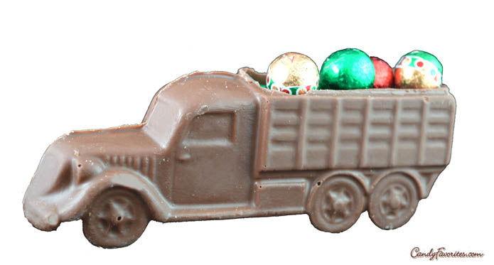 Solid Chocolate Holiday Trucks - CandyFavorites