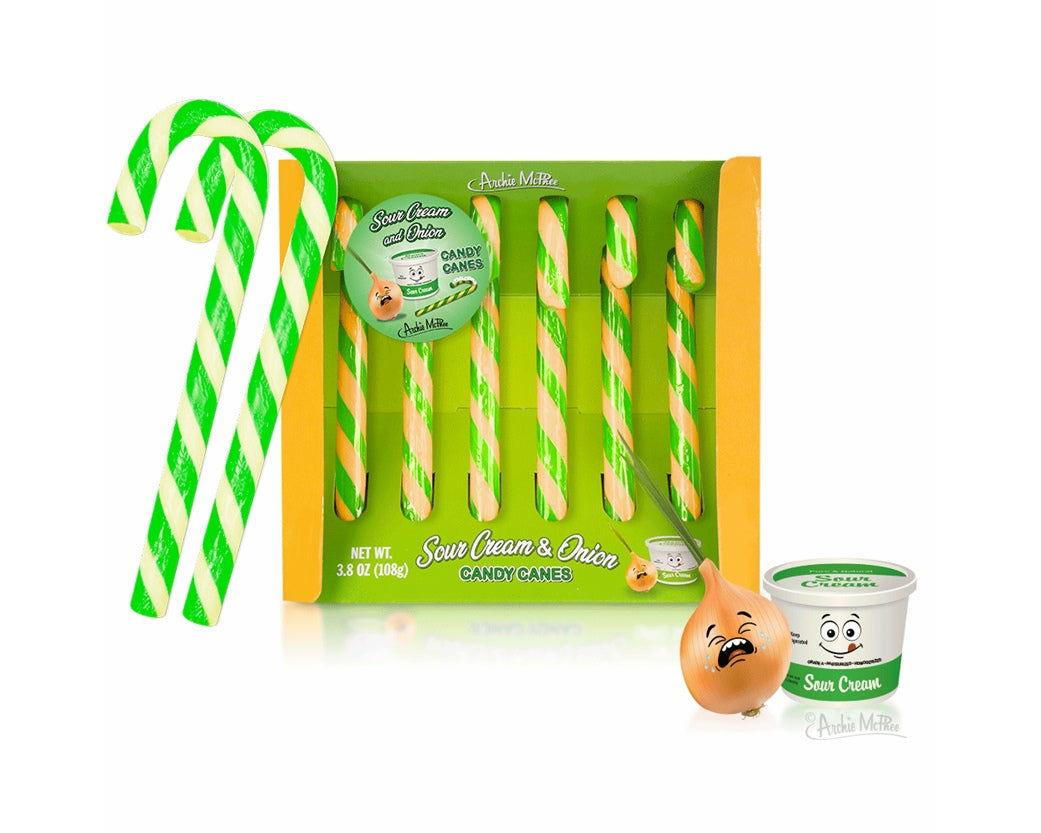 Sour Cream and Onion Candy Canes - CandyFavorites