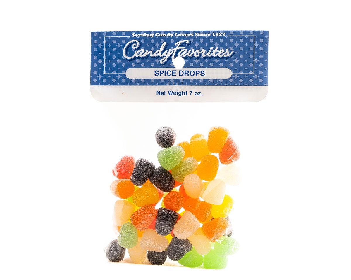 Spice Gum Drops 7 Ounce Peg Bags - CandyFavorites