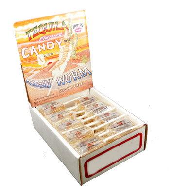 Sugar-Free Tequila Flavored Lollipop with Genuine Worm - CandyFavorites