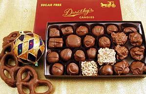 Sugar Free Deluxe Chocolates 1 Pound Box - CandyFavorites