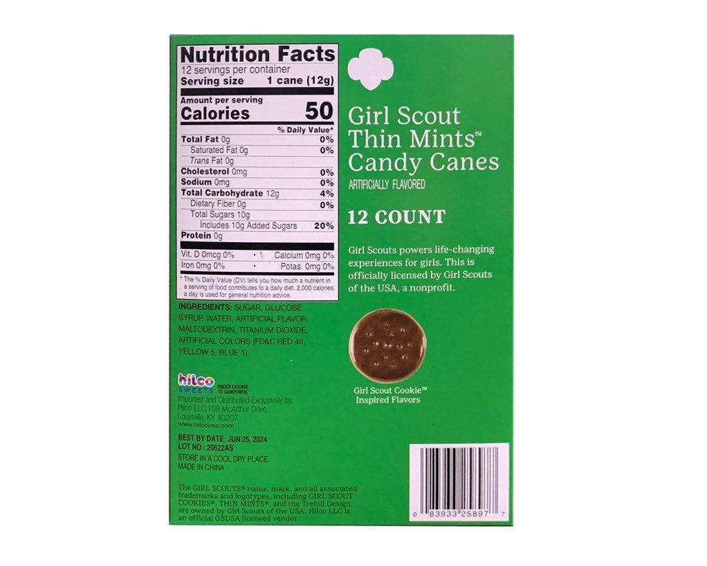 Thin Mints Candy Canes 12 Count Tray - CandyFavorites
