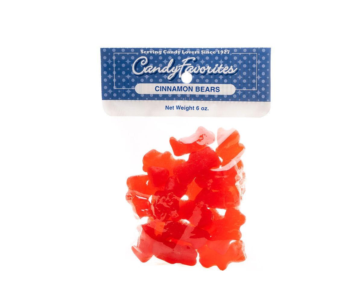 Unwrapped Gummi Cinnamon Bears 6 Ounce Peg Bags - CandyFavorites