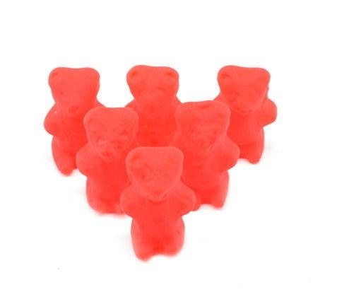 Unwrapped Gummi Cinnamon Bears 6 Ounce Peg Bags - CandyFavorites