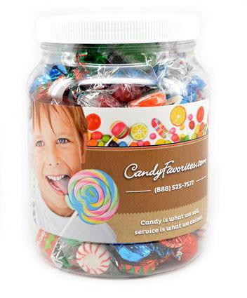 Americana Christmas Mix Candy Jar - CandyFavorites