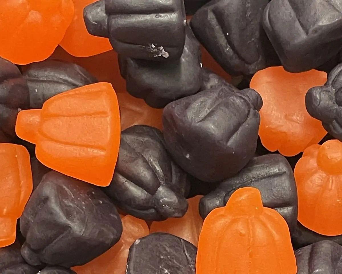 Hand-Packed Juju Pumpkin Flat Bags - CandyFavorites