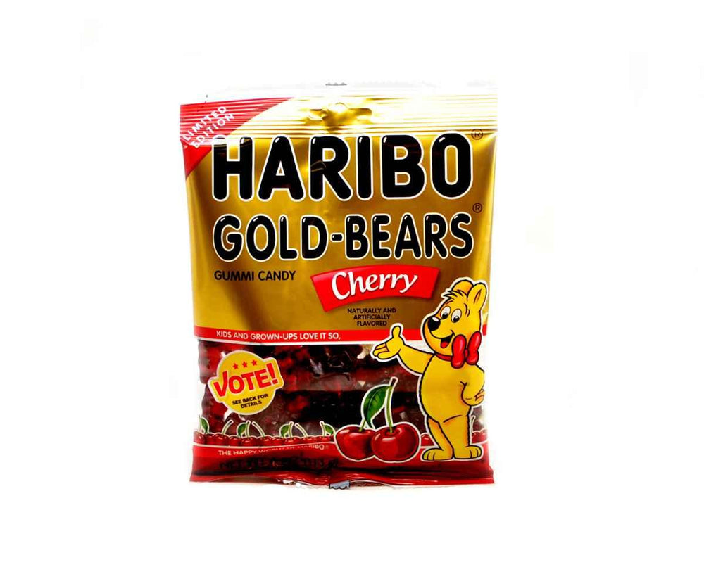 Haribo Limited Edition Gold Cherry Gummi Bears - CandyFavorites