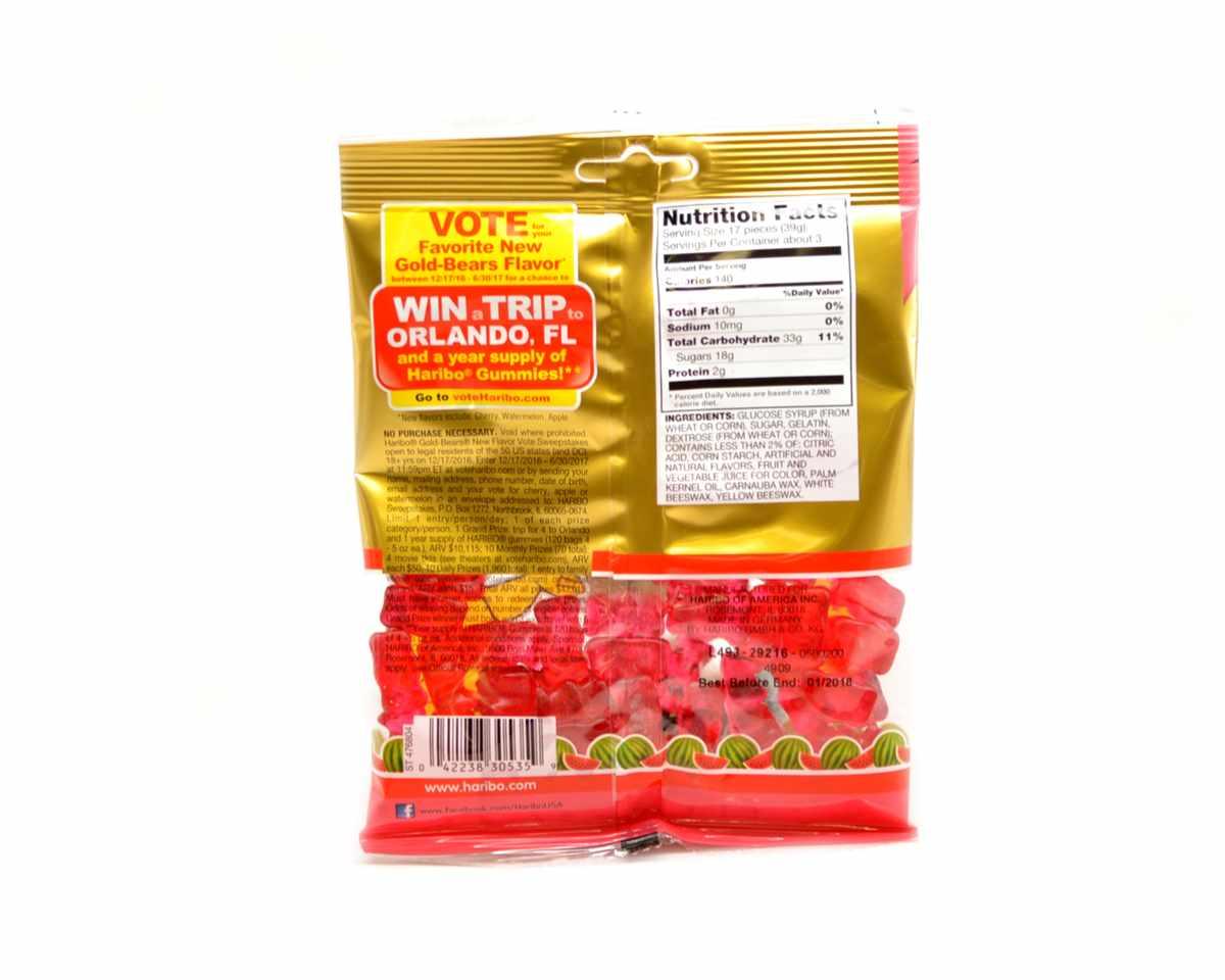 Haribo Limited Edition Gold Watermelon Gummi Bears - CandyFavorites