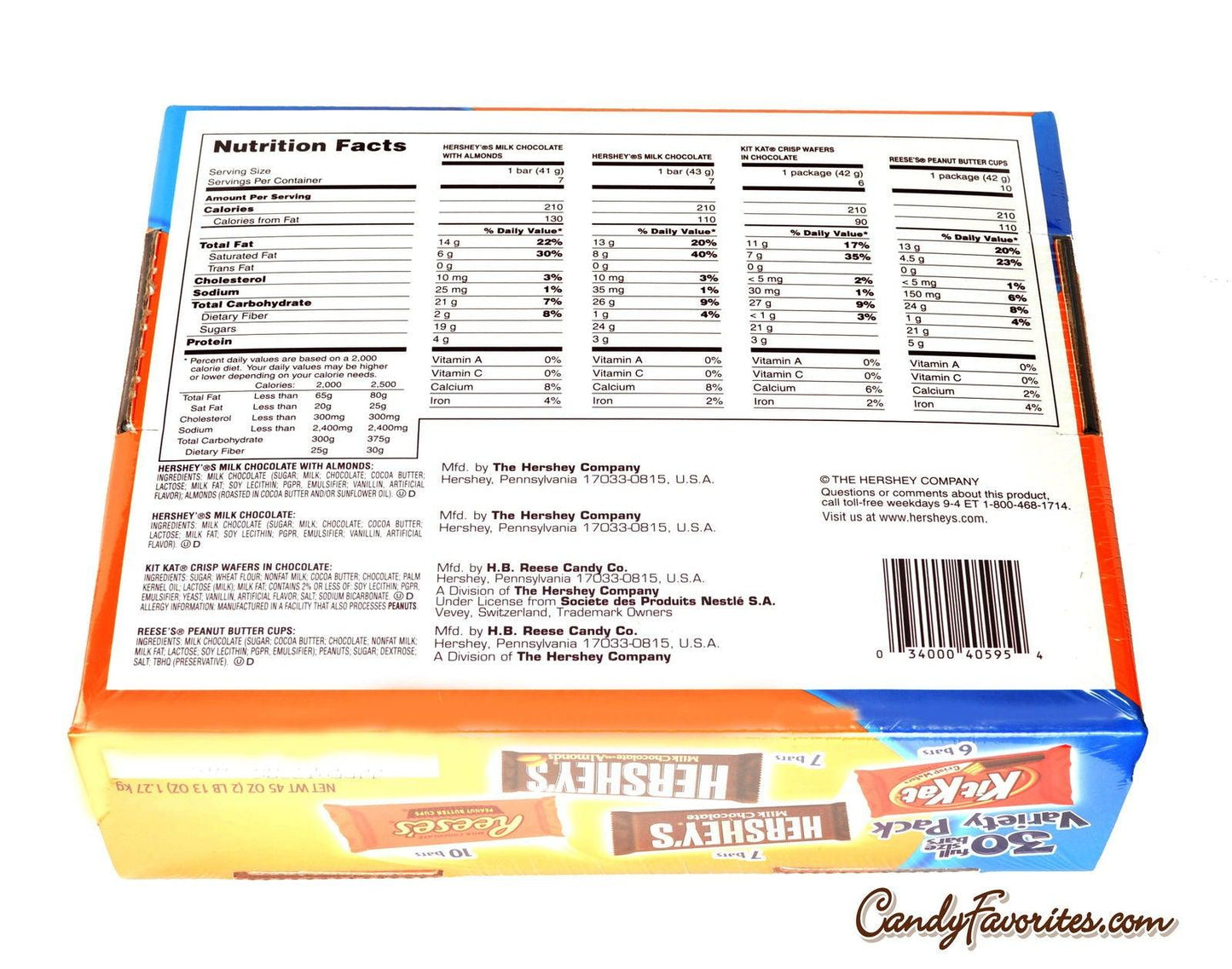 Hershey's Full Size Bars Variety Pack - CandyFavorites