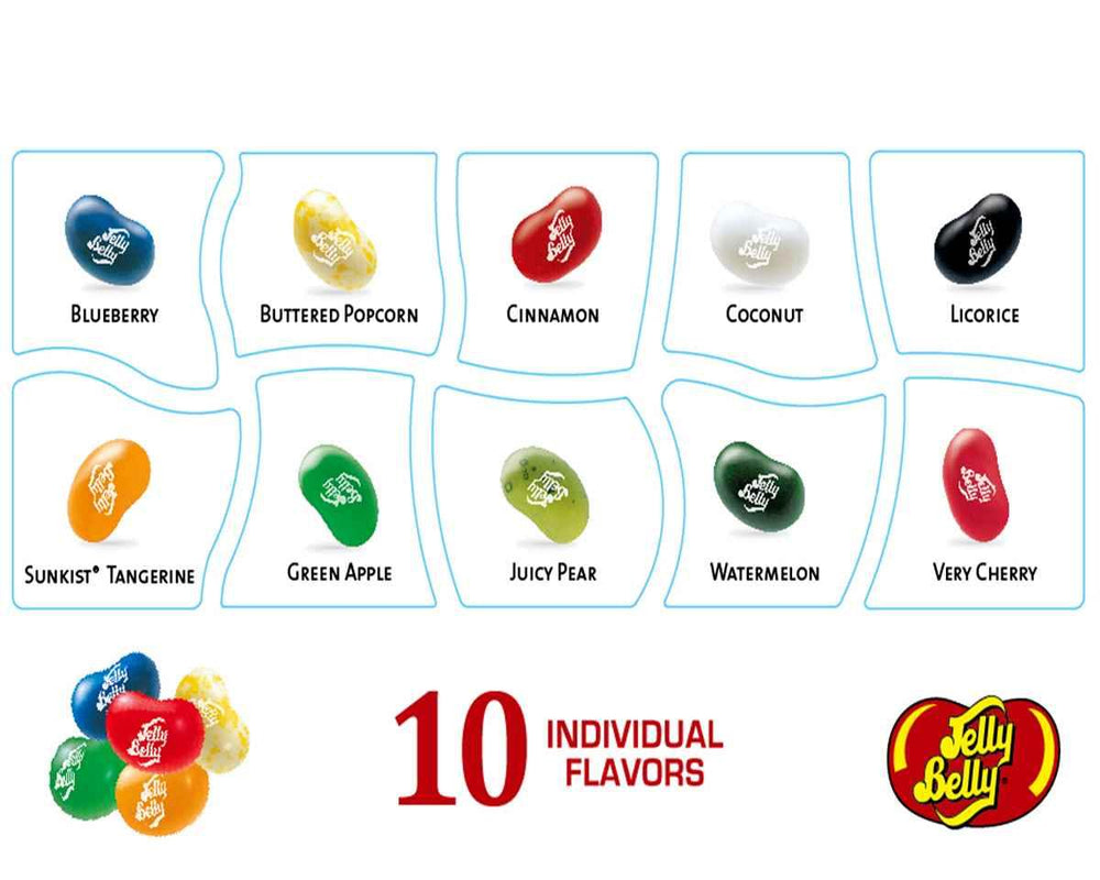 Jelly Belly 10 Flavor Jelly Bean Gift Box - CandyFavorites
